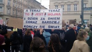 Poznańska Techno Blokada na skrzyżowaniu św. Marcina i Al. Niepodległości