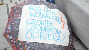 Poznań: Protest z parasolkami