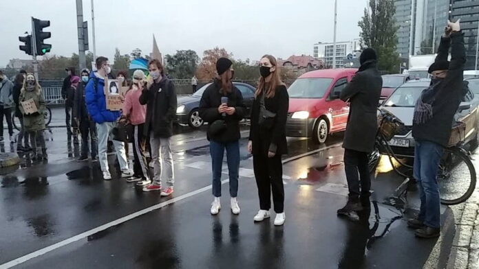 Blokada ulic Strajk Kobiet fot. K. Adamska
