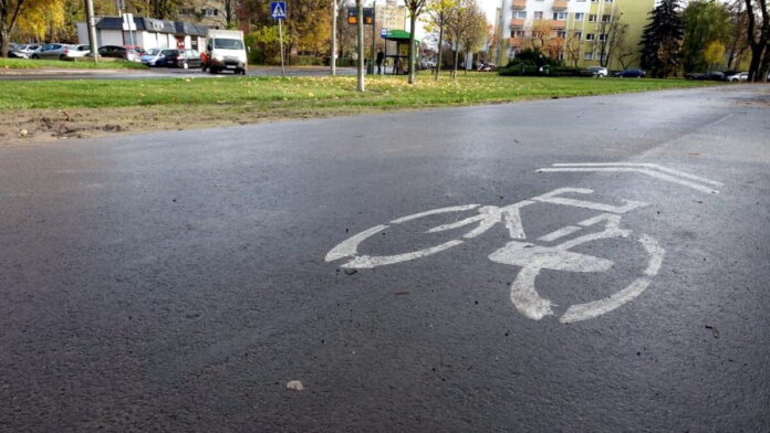 Marcelińska, droga rowerowa fot. ZDM