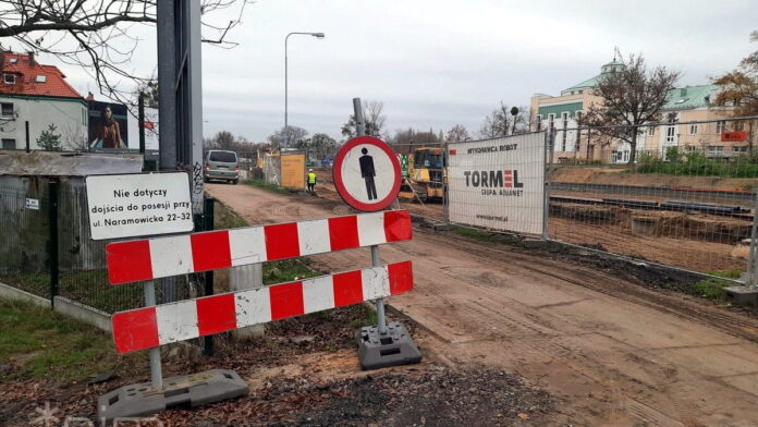 zmiany w organizacji ruchu na trasie tramwaju na Naramowice fot. PIM