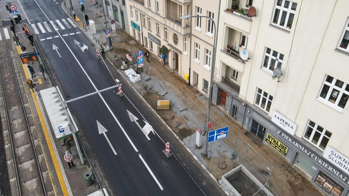 Królowej Jadwigi, nowy chodnik fot. PIM