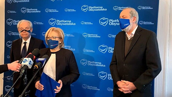 Adam Szejnfeld, Maria Janyska, Rafał Grupiński fot. KO