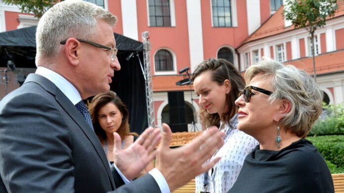 Jacek Jaśkowiak i Krystyna Janda fot. UMP