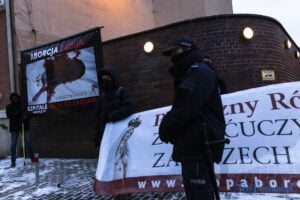 Różaniec i protest na Polnej fot. Sławek Wąchała