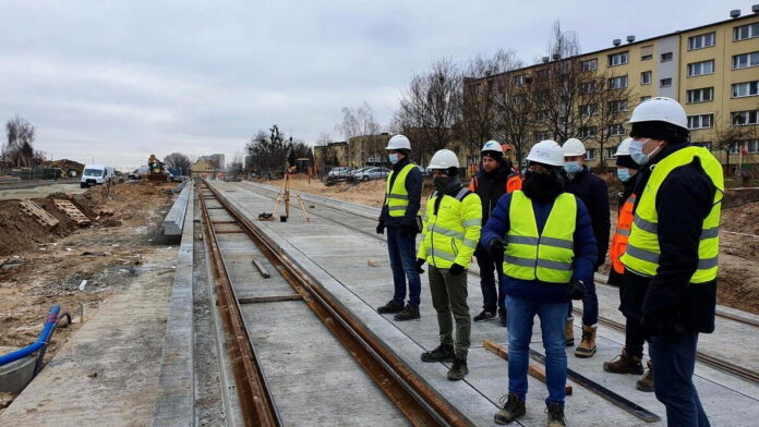 Trasa tramwaju na Naramowice - torowisko fot. UMP