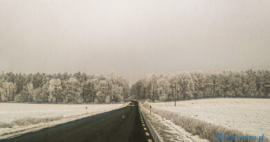 Zima droga zimowa droga śnieg fot. Sławek Wąchała