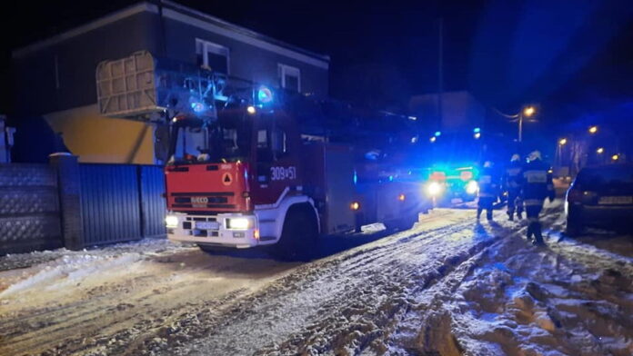 pożar archiwum fot. OSP Strykowo
