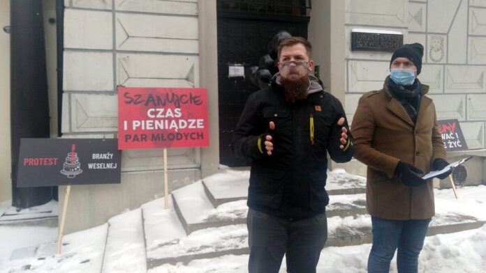protest branży ślubnej