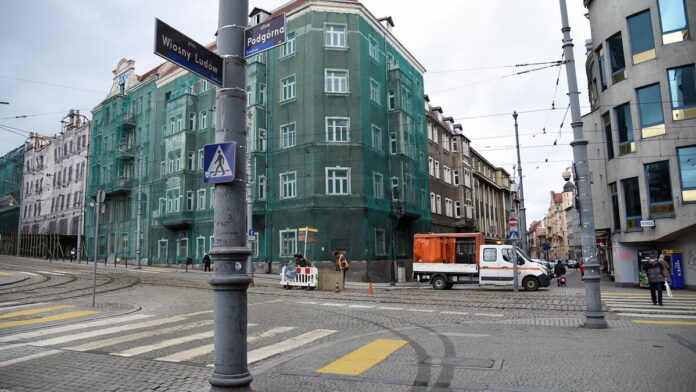 Podgórna, tymczasowy łuk fot. UMP