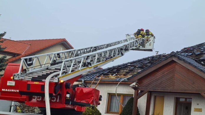 pożar w Pile fot. OSP Szydłowo