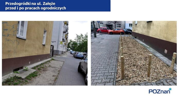 przedogródki na ul. Załęże fot. UMP