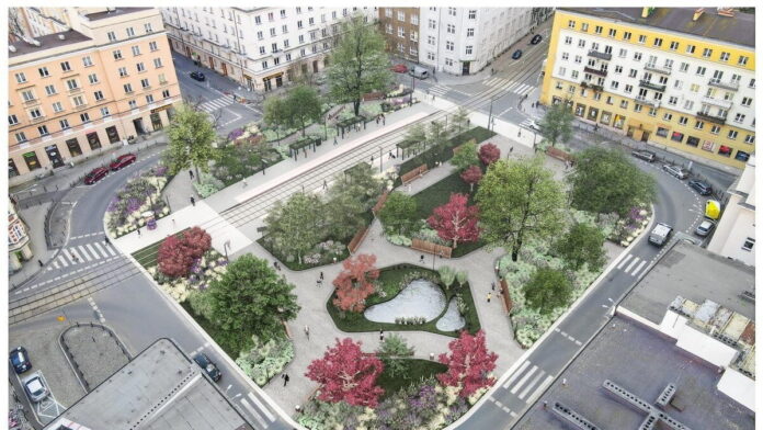 plac Cyryla Ratajskiego, wizualizacja fot. J. Bułat