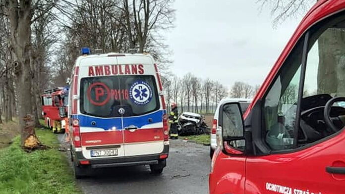 wypadek fot. OSP Zbąszyń
