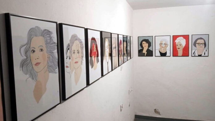 Kariatydy w Galerii Magiel fot. Dora Janicka Illustration