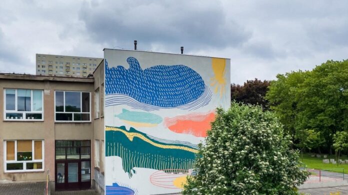 mural na Wichrowym Wzgórzu fot. UMP