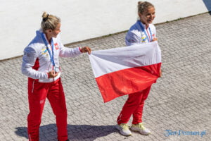 Mistrzostwa Europy w Kajakarstwie Katarzyna Kołodziejczak i Dominika Putto srebro K2 - 200m - Malta Poznań 2021 fot. Sławek Wąchała