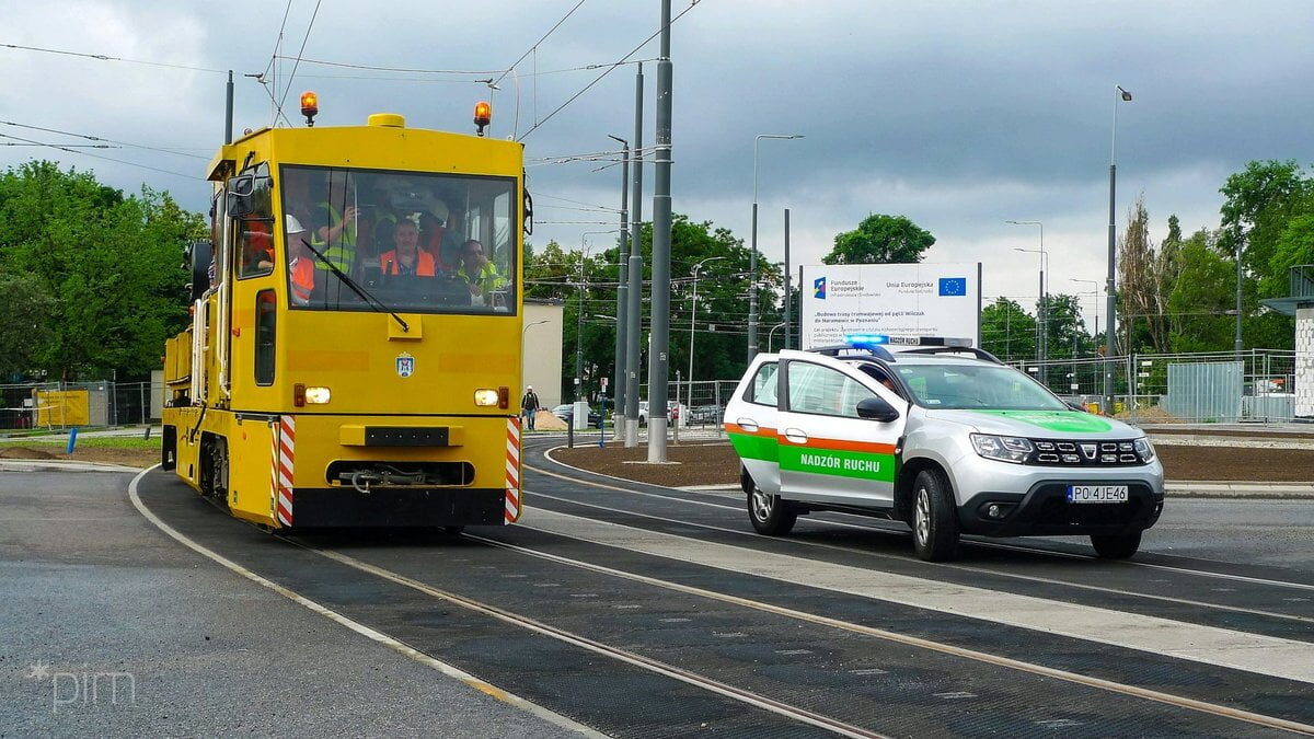 przejazdy techniczne, trasa na Naramowice fot.PIM