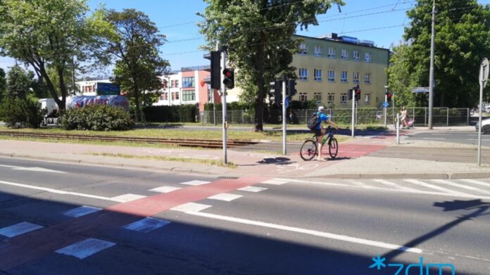 przejście dla pieszych, Przybyszewskiego fot. ZDM
