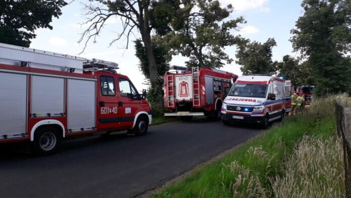 wypadek fot. OSP KSRG Dolsk