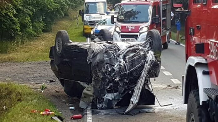 wypadek fot. PSP Szamotuły
