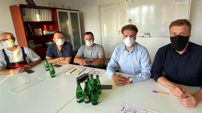negocjacje w Paroc, Adrian Zandberg fot. A. Zandberg FB