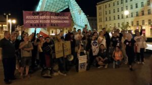 protest przeciwko lex TVN fot. S. Wąchała