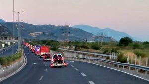 strażacy wracają z Grecji fot. KG PSP