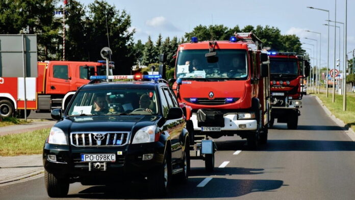 wielkopolscy strażacy przed wyjazdem do Grecji fot. KG PSP