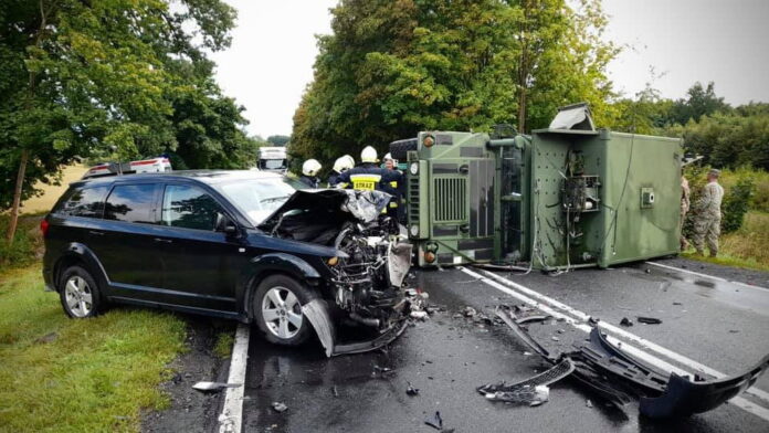 wypadek, Okuliniec fot. KPP Piła