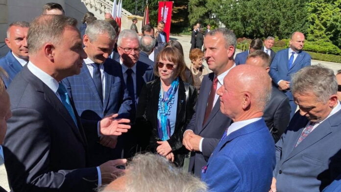 Powstanie Wielkopolskie, wręczenie apelu, Pałac Prezydencki fot. UMP