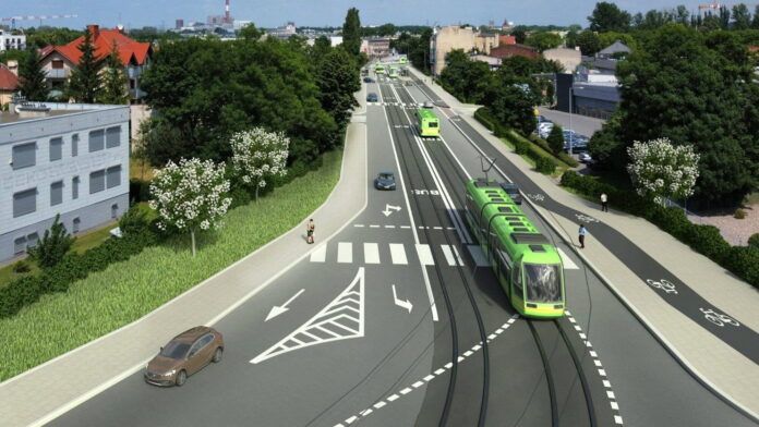 trasa Poznań Wschód, wizualizacja fot. ZTM