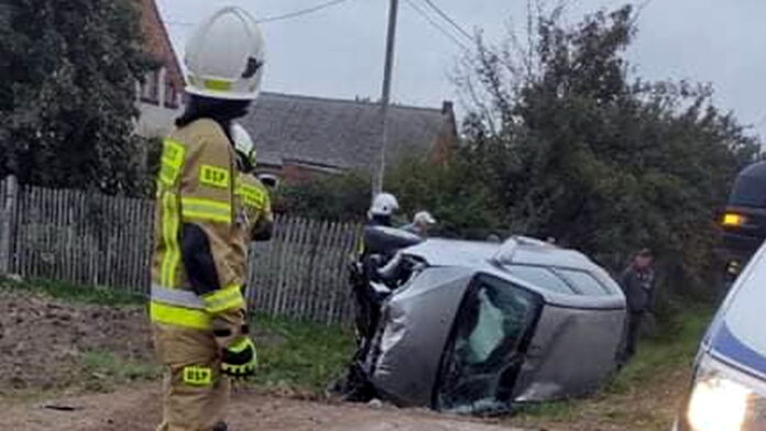 wypadek fot. OSP Dobrzyca