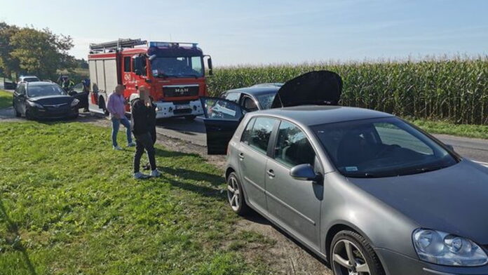 wypadek fot. OSP Kłecko
