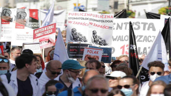 protest ochrony zdrowia fot. Naczelna Izba lekarska