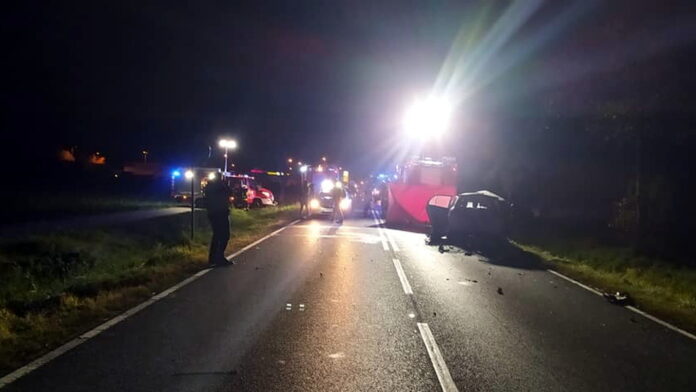 wypadek, archiwum fot. PSP Rawicz
