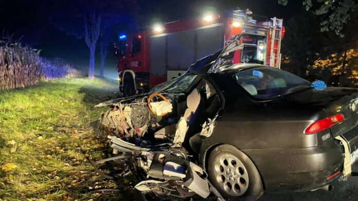 wypadek fot. KP PSP Góra