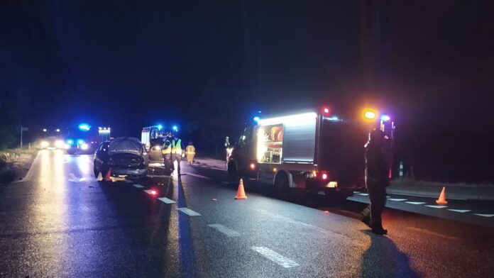 wypadek, Żylice fot KP PSP Rawicz