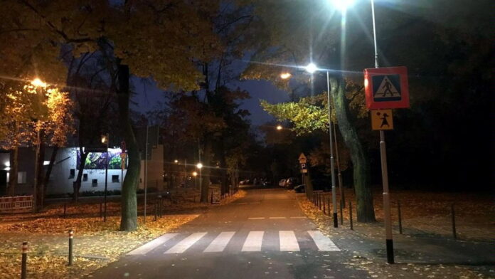doświetlone przejście dla pieszych, ul. Za Cytadelą fot. ZDM