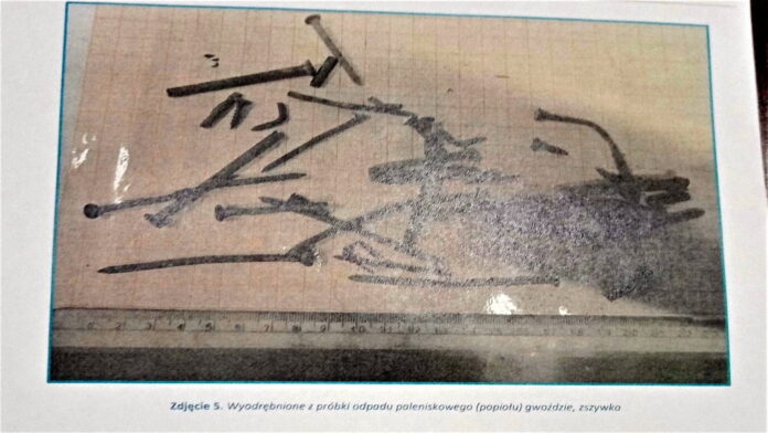 zbadany popiół fot. SG Czerwonak