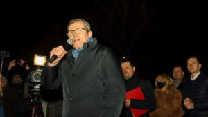 Demonstracja przeciwko lex TVN fot. S. Wąchała
