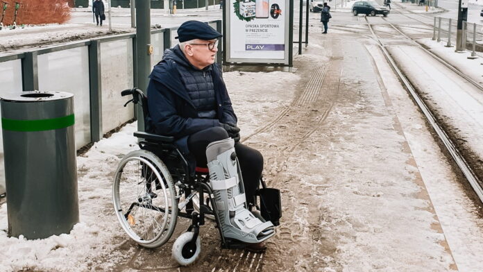 Jacek Jaśkowiak na wózku fot. .J. Jaśkowiak FB