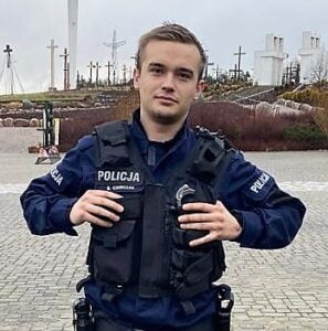 policjant z Krajenki fot. policja Złotów