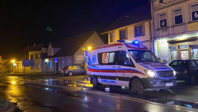 potrącenie, Szamocin fot. OSP KSRG Szamocin