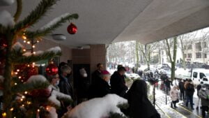 wigilia, świąteczne paczki przy Ściegiennego fot. UMP