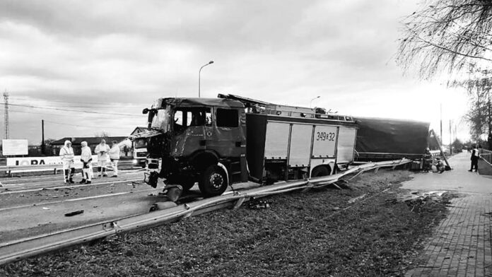 wypadek, Czernikowo fot. OSP Ligota