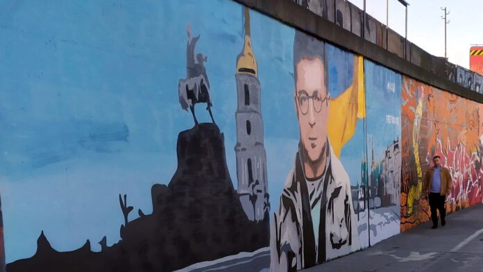Wołodymyr Zełenski na muralu fot. Natalia Wąchała