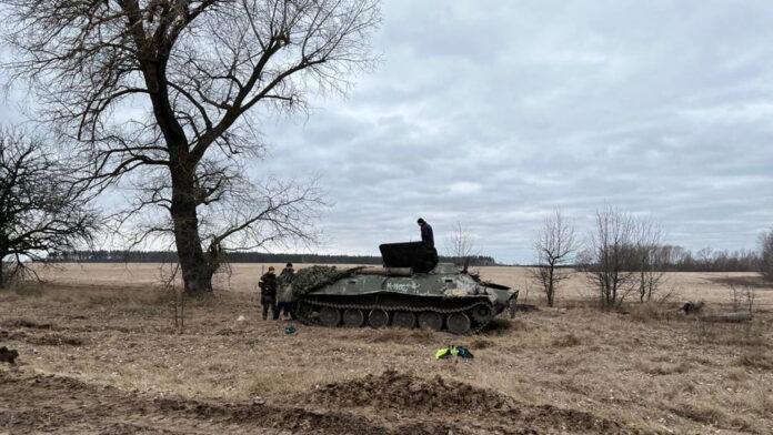 zdobyty czołg fot. Sztab generalny Sił Ukrainy