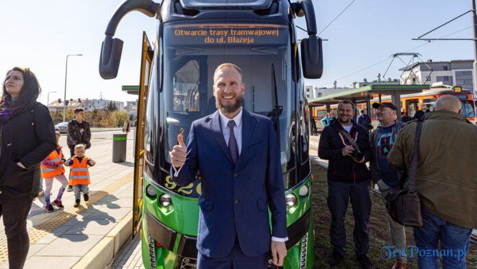 Paweł Sowa. Trasa tramwajowa na Naramowice fot. Sławek Wąchała