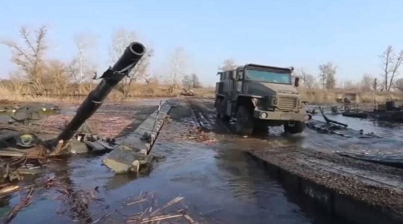zatopiony czołg pod Charkowem fot. Sztab generalny Sił Zbrojnych Ukrainy